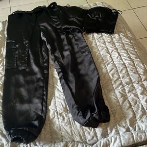 Silk black set